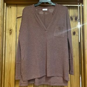 pink lily, purple/pink sweater, never worn